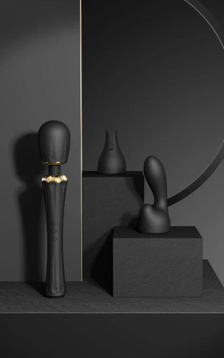 ZALO Kyro Wand Massager – Luxury Silicone Vibrator with 2 Attachments
