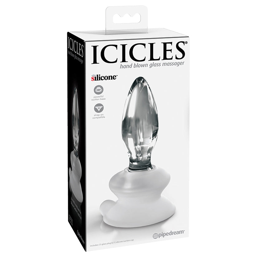 Icicles No 91 -Clear Glass Anal Plug