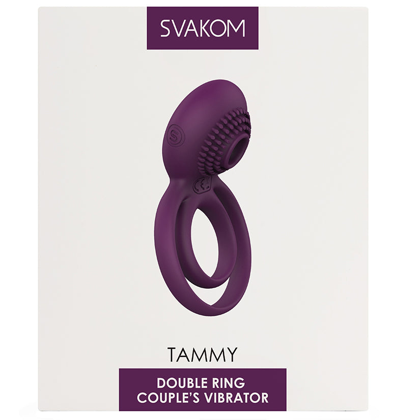 Svakom Tammy-Violet Dual Cockring With Clitoral Stimulation