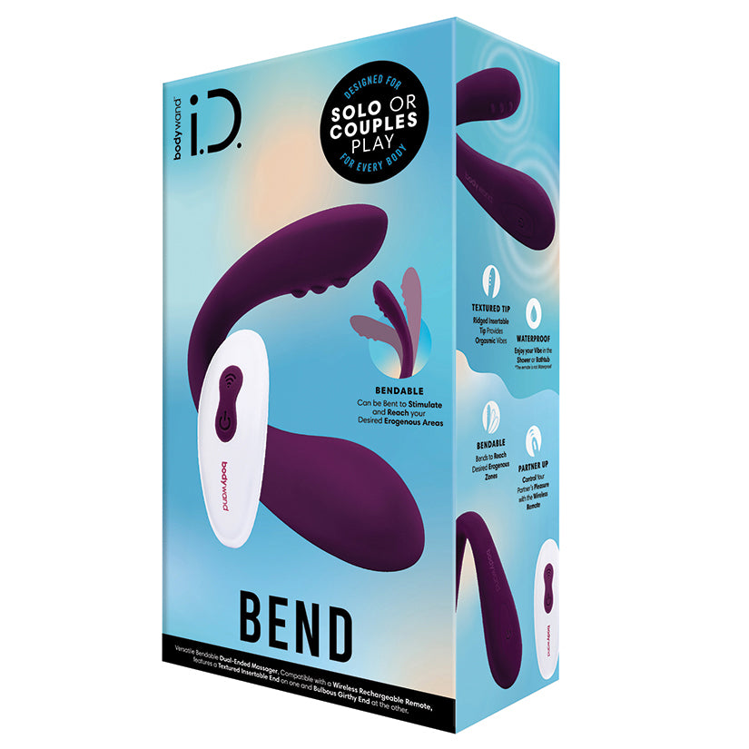 Bodywand i.D. Bend Couples Vibrator With Remote Control