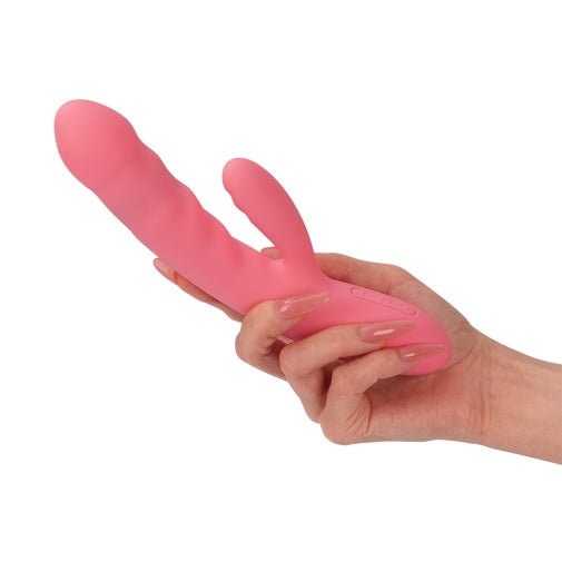 Svakom Avery-Strawberry Pink Thrusting Rabbit Vibrator