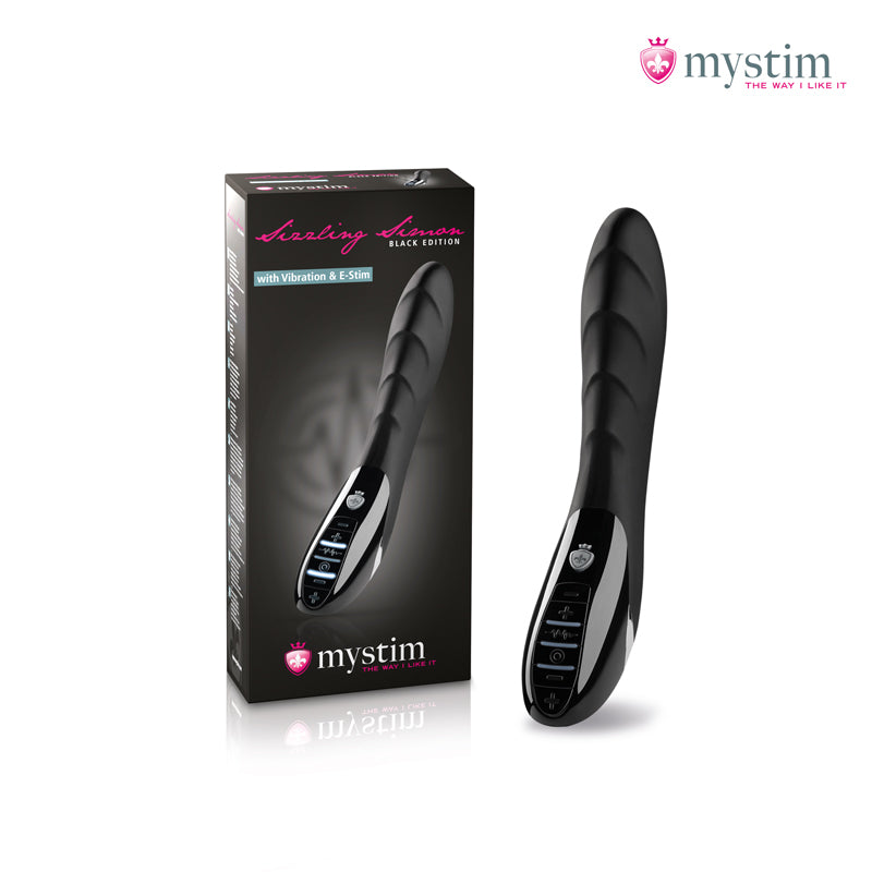 Mystim Sizzling Simon eStim G Spot Vibrator Black Edition