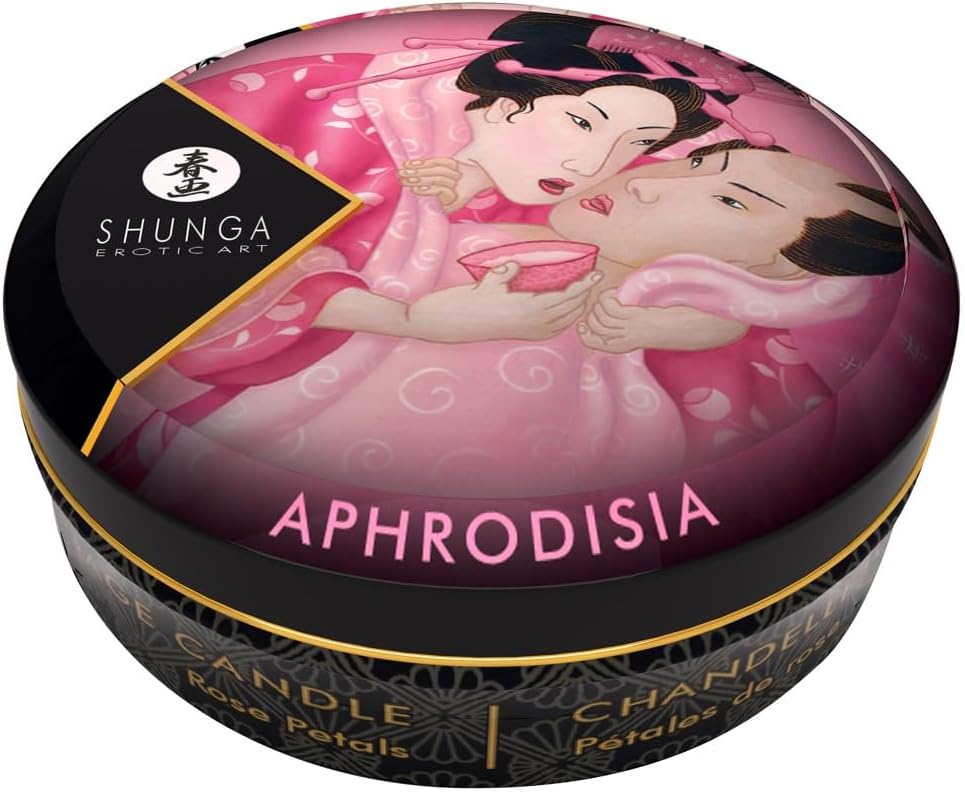 Shunga Mini Massage Candle-Rose Petals 1oz