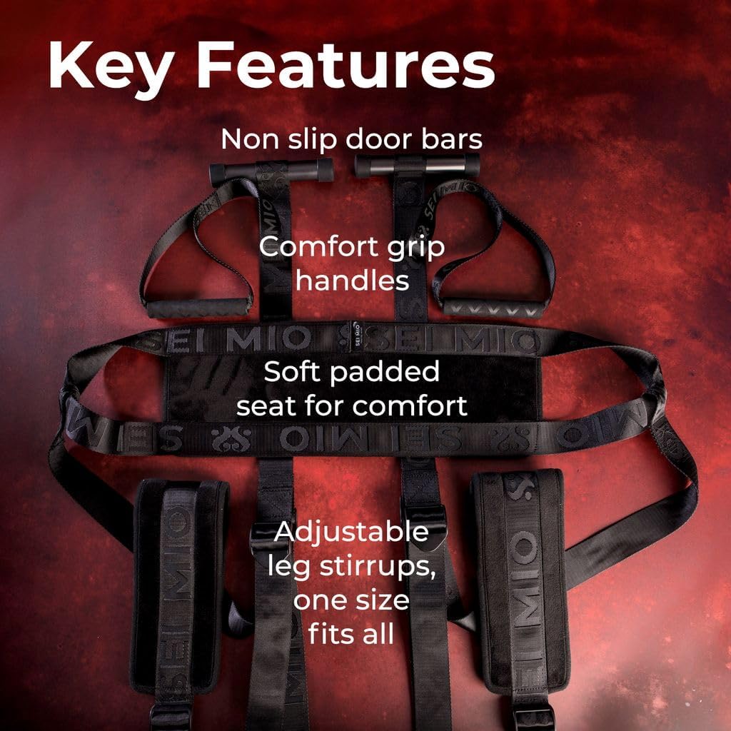 SEI MIO Behind Closed Doors Adjustable Door Hanging Sex Swing