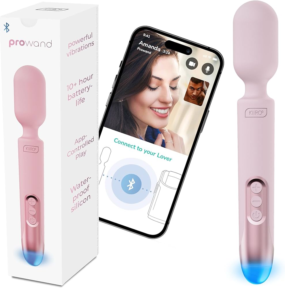 Kiiroo Pro Wand Vibrator – Powerful Smart Wand with App Control & LED Lighting