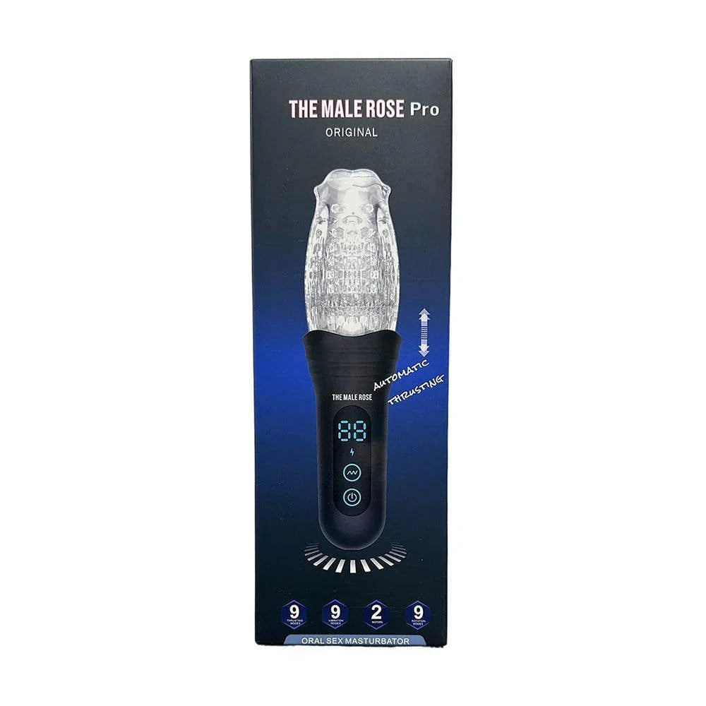 The Male Rose Pro Automatic Thrusting, Vibrating, Rotating Male Masturbator