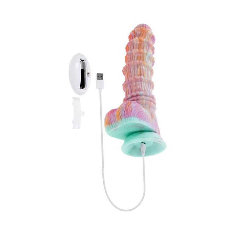 Evolved Fantasy Textured Vibrating Dildo