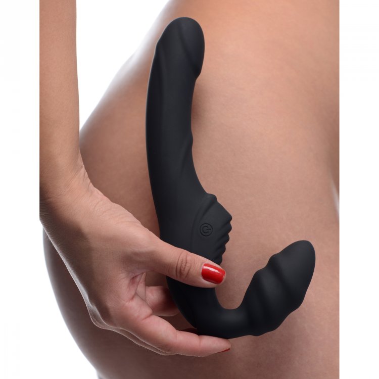 Strap U Slim Rider Strapless Strap On Vibe With Remote