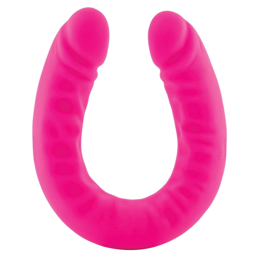 Ruse Silicone Slim Double Dong Dildo -Hot Pink 18"