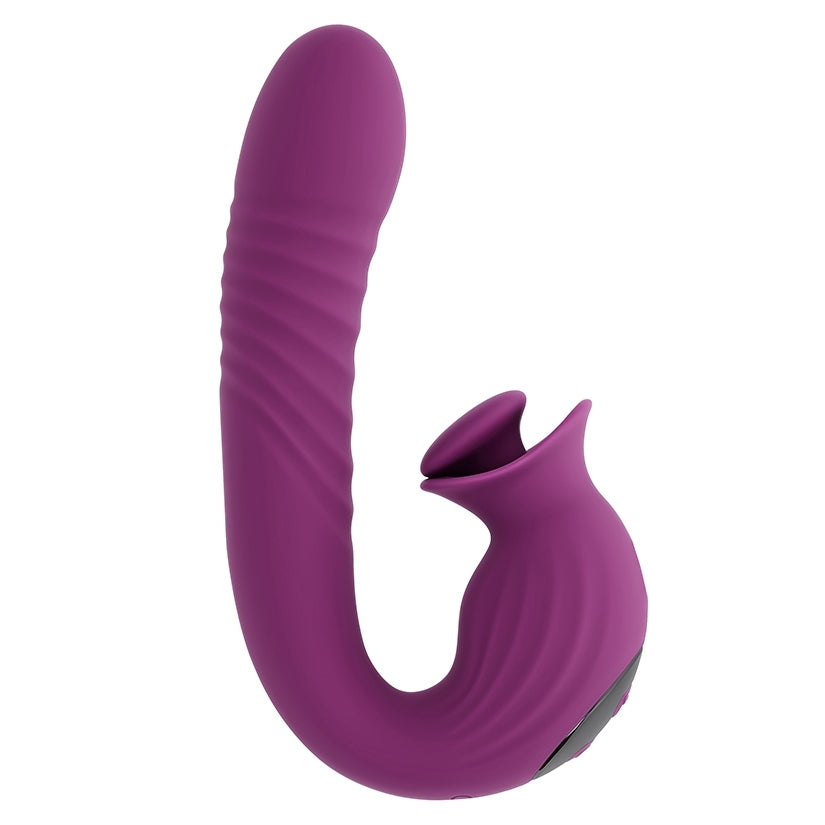Evolved Deep Ecstasy Clitoral Rotating Stimulator & G-Spot Thrusting  Vibrator