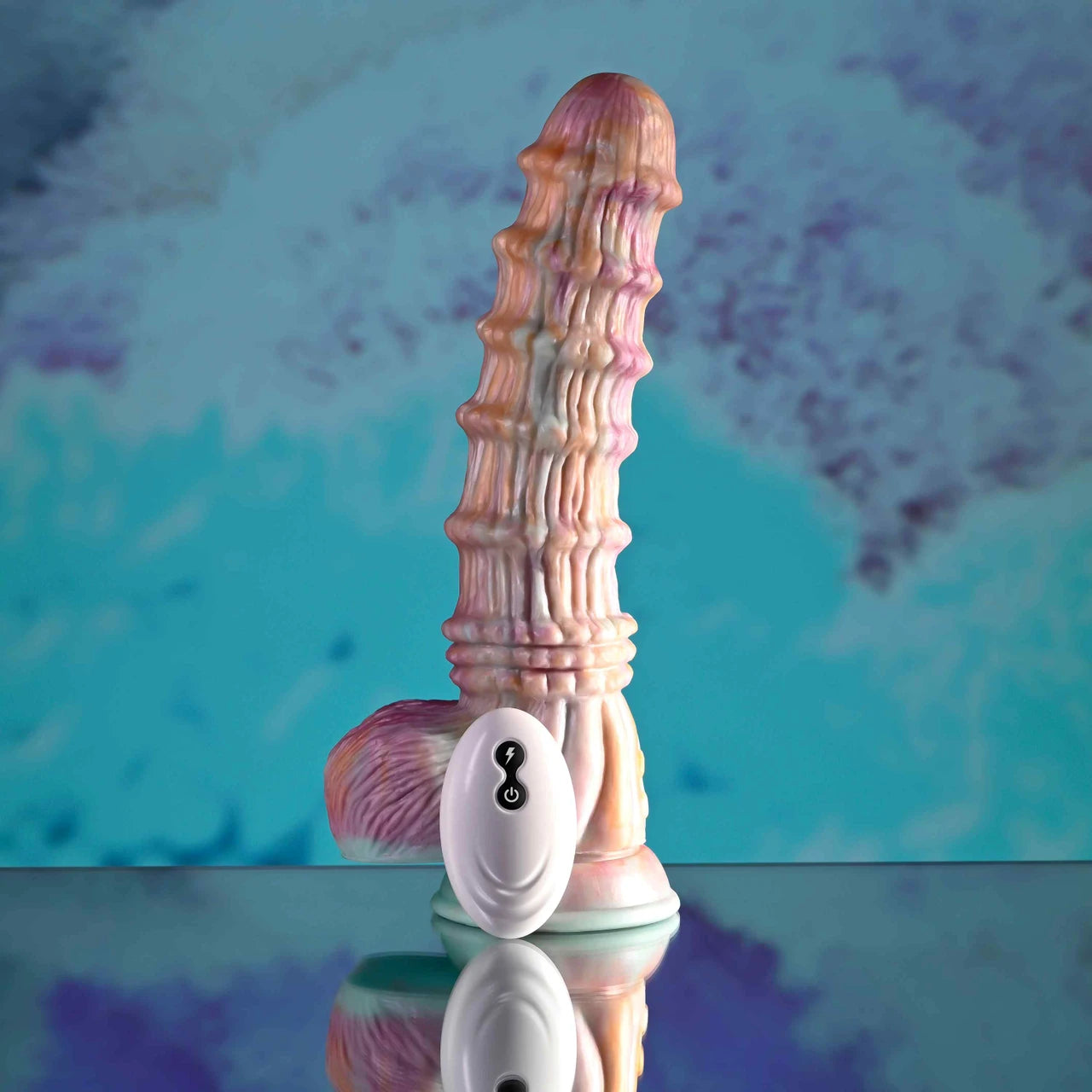 Evolved Fantasy Textured Vibrating Dildo