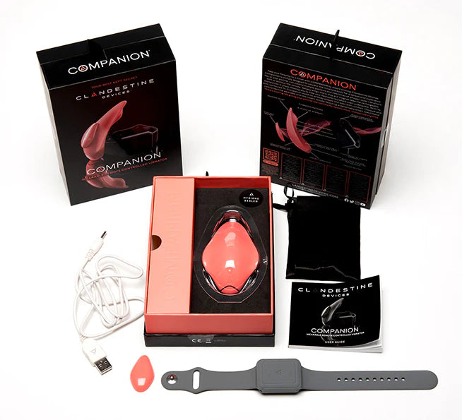 Clandestine Devices COMPANION Wearable Panty Vibrator with Wrist Remote