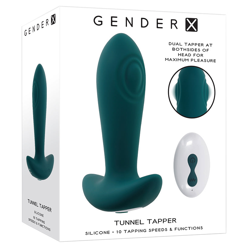 Gender X Tunnel Tapper Vibrating Remote Controlled Anal Plug