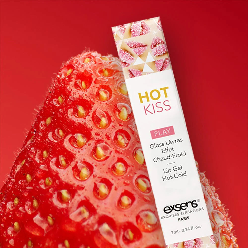 Exsens Lip Hot Kiss Gel Hot-Cold Effect Strawberry Lip Gloss