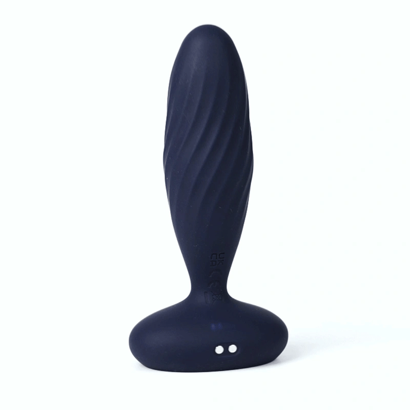 Svakom Jordan-Navy Blue Rechargeable Thrusting Anal Plug
