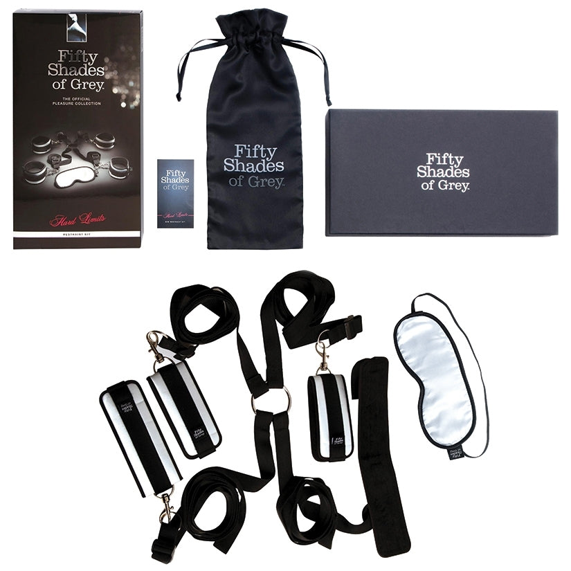 Fifty Shades of Grey Hard Limits Bed Restraint Kit- Beginner-Friendly Bondage Set