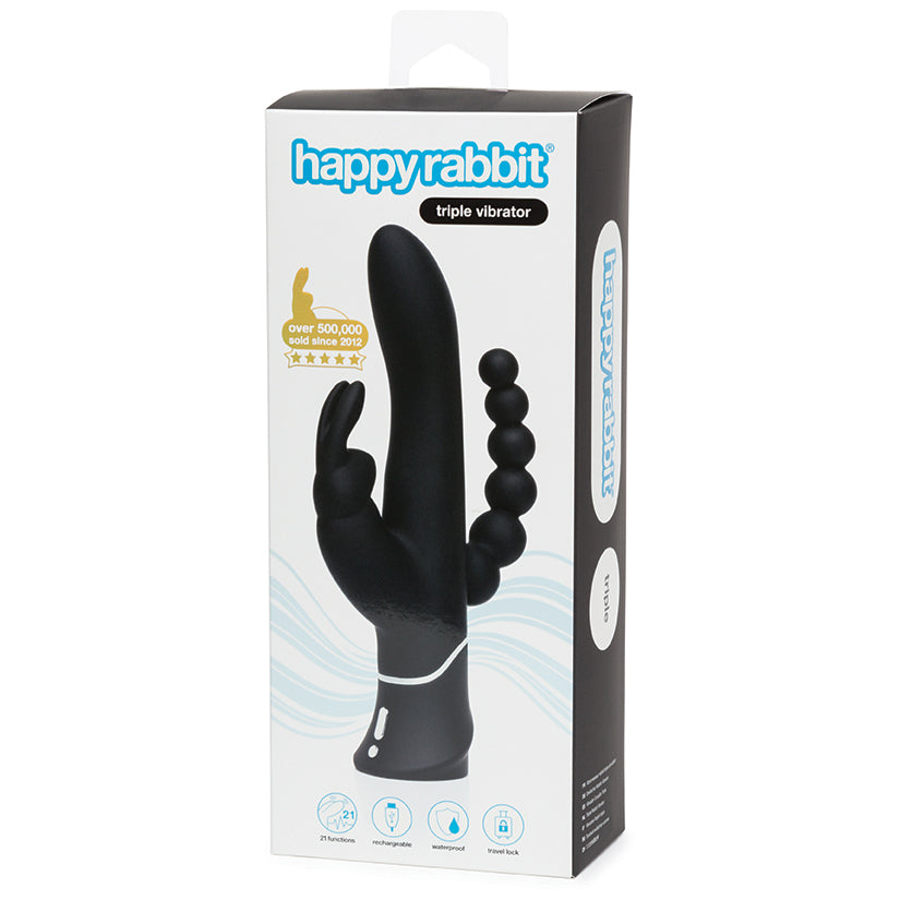 Happy Rabbit Triple Motor Curve-Black Vibrator