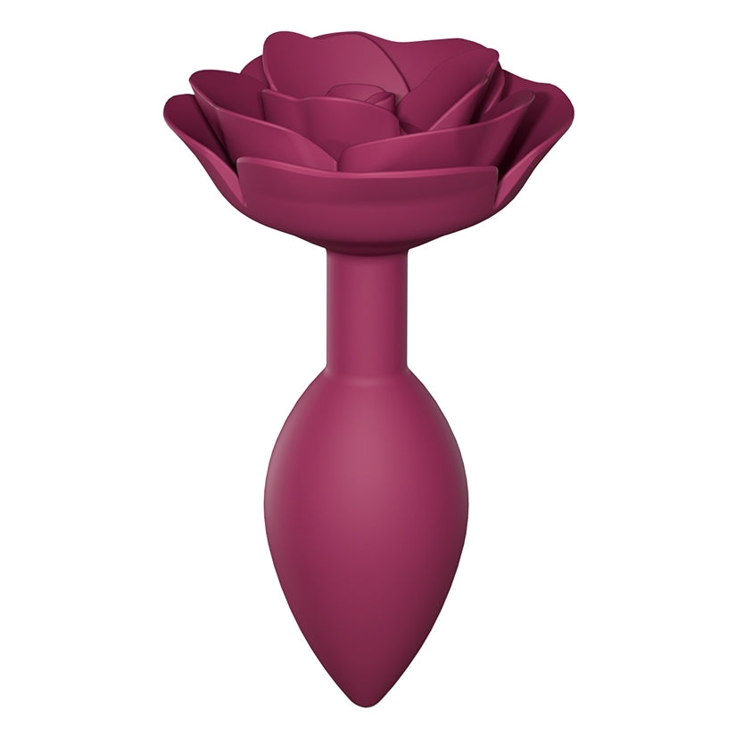 Love To Love Open Roses Silicone Butt Plug-Plum Star MD
