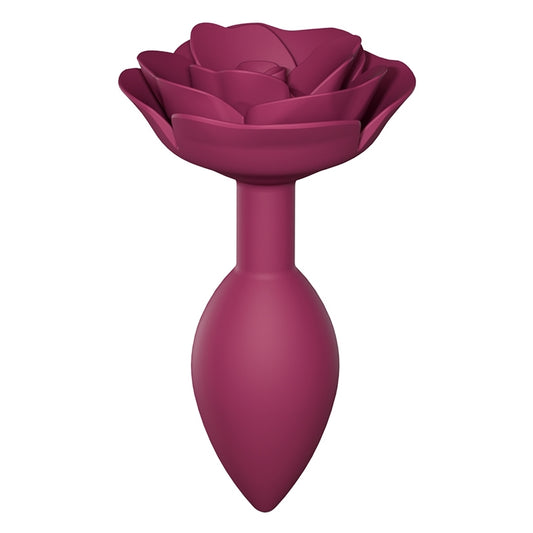 Love To Love Open Roses Silicone Butt Plug-Plum Star MD