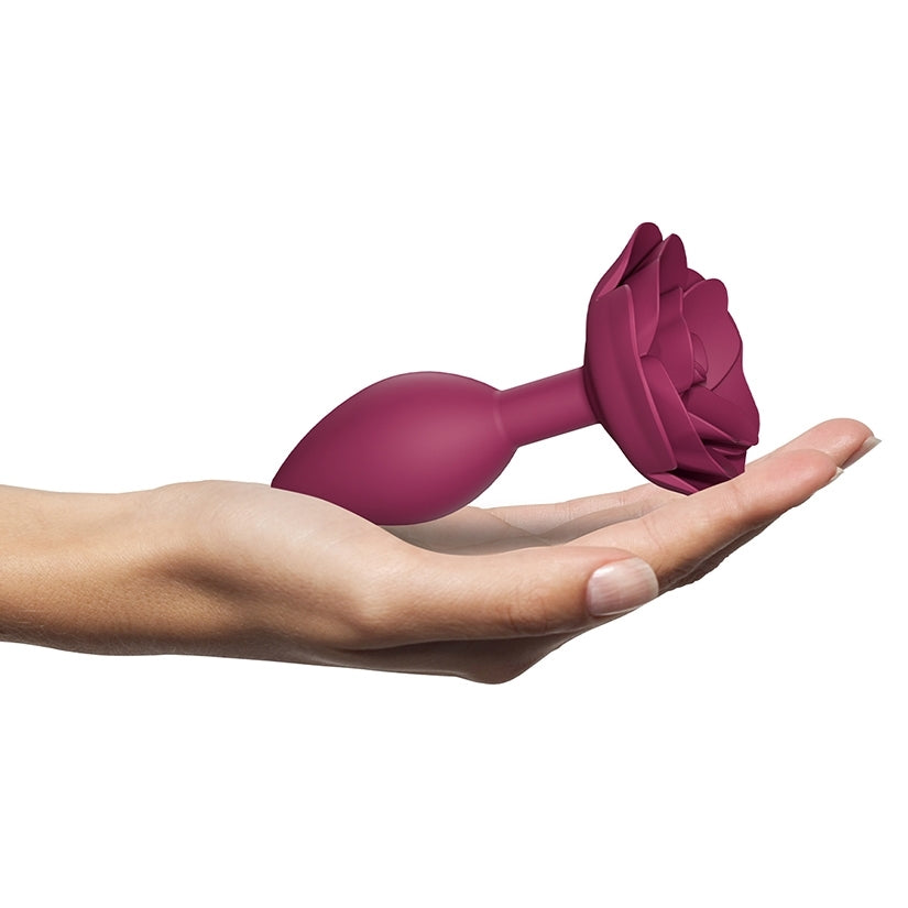 Love To Love Open Roses Silicone Butt Plug-Plum Star MD