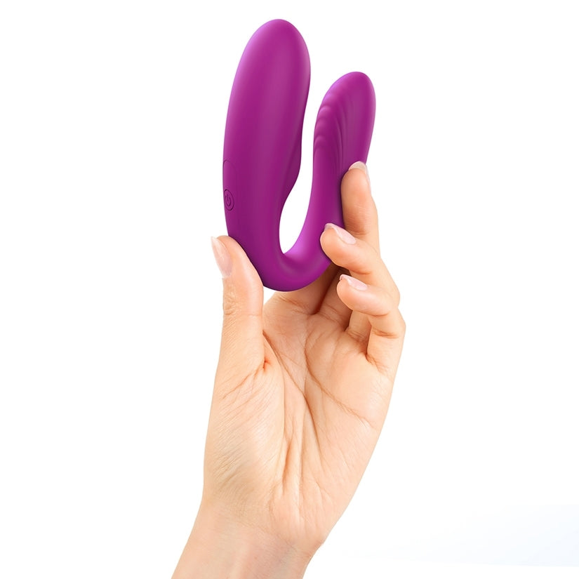 Love To Love Match Up-Sweet Orchid Couples Vibrator With Remote Control