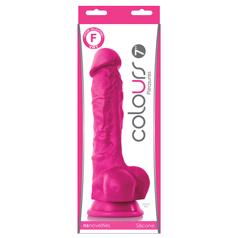 Colours Pleasures 7 Inch Pink Silicone Dildo