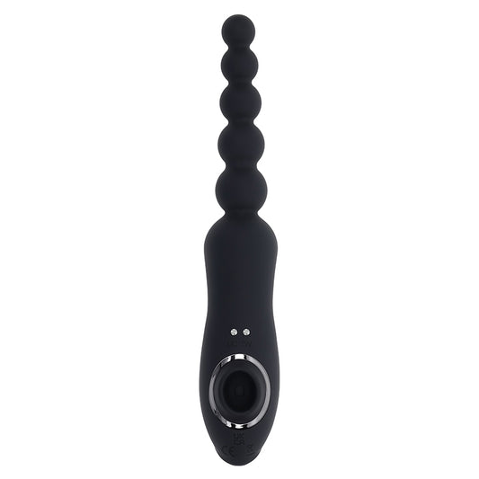 Playboy Pleasure Let it Bead Vibrating Anal Beads And Clitoral Suction Dual Vibe