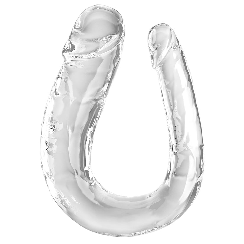 King Cock Clear Double Ended Trouble-Large Dildo