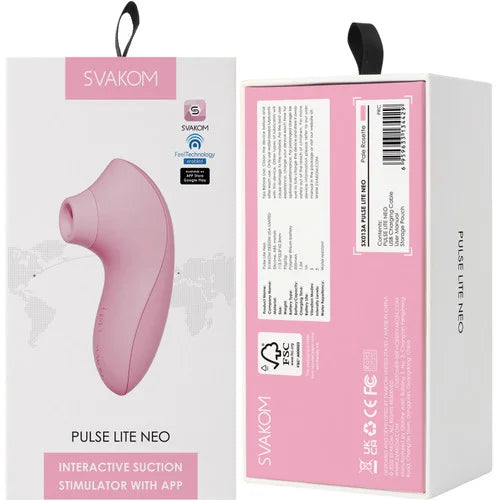 Svakom Pulse Lite Neo-Pale Rosette Suction Clitoral Stimulator