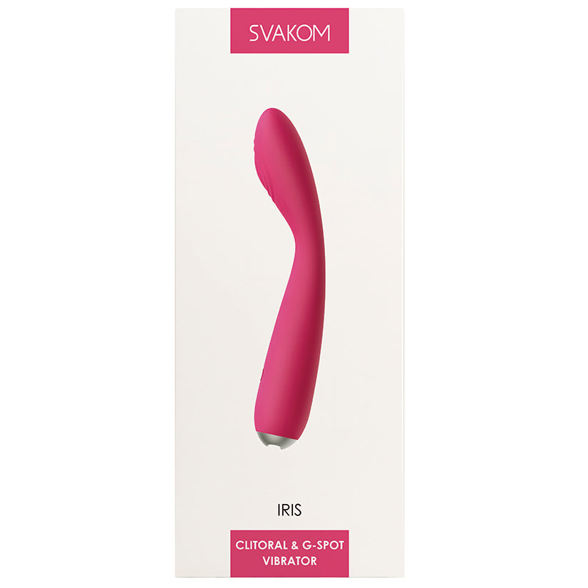 Svakom Iris Clit & G-Spot Vibe -Plum Red