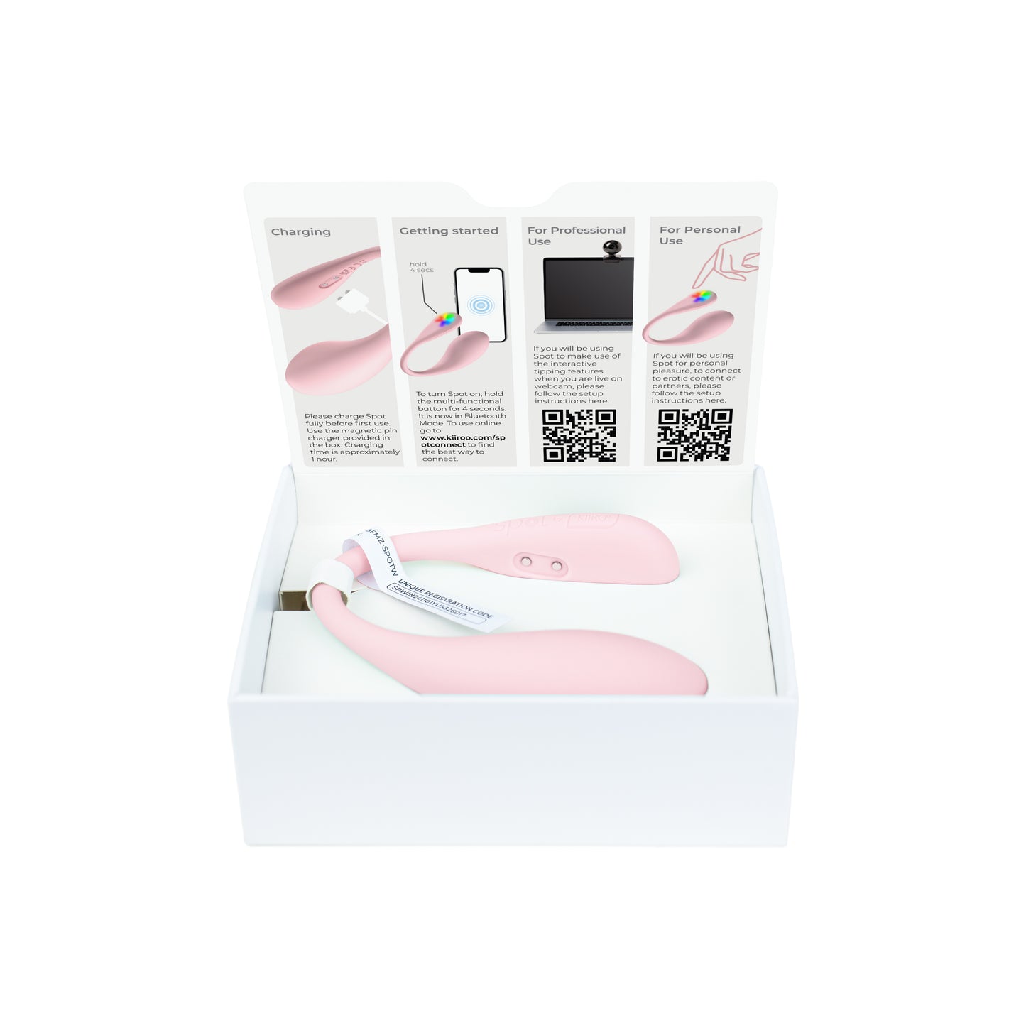 Kiiroo Spot Vibrating Egg – App Controlled G-Spot Vibrator with FeelConnect | Smart Wearable Sex Toy