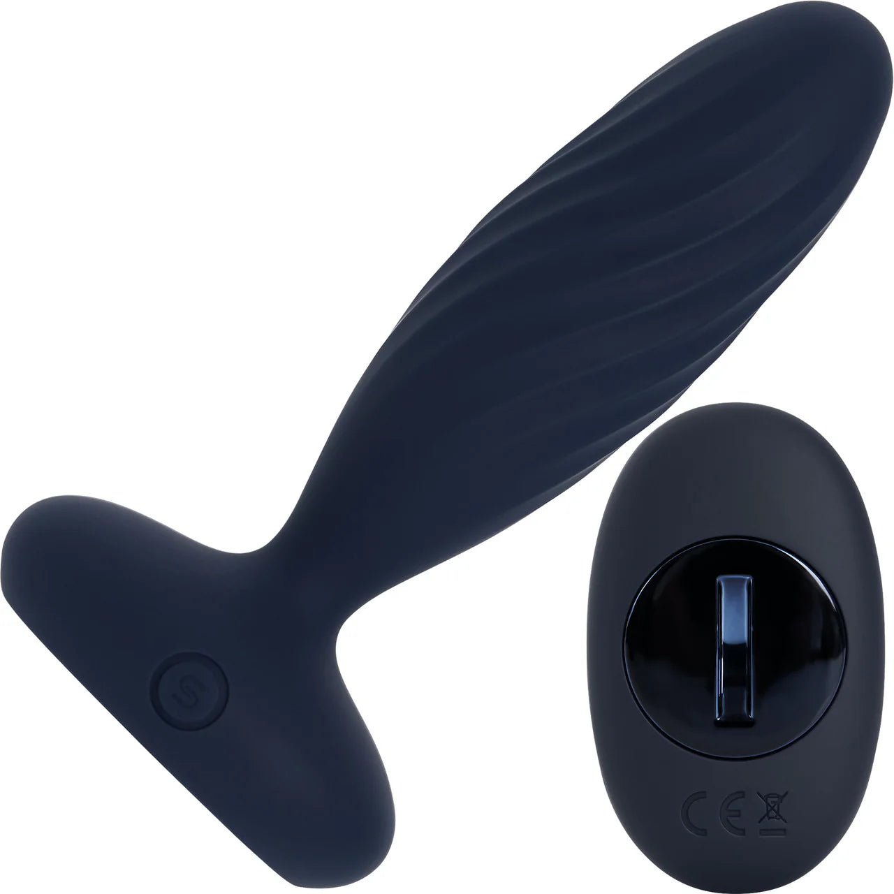 Svakom Jordan-Navy Blue Rechargeable Thrusting Anal Plug