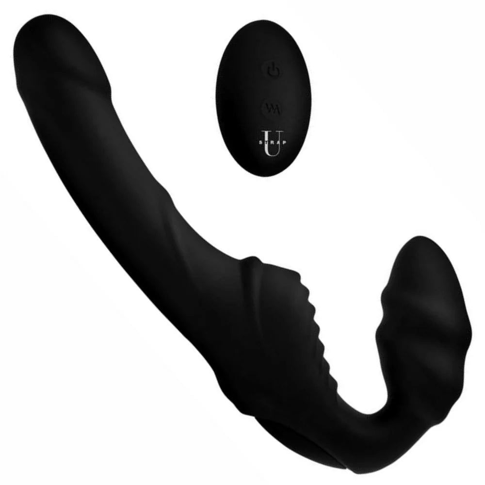 Strap U Slim Rider Strapless Strap On Vibe With Remote