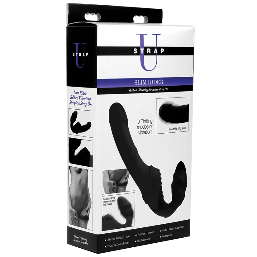 Strap U Slim Rider Strapless Strap On Vibe With Remote