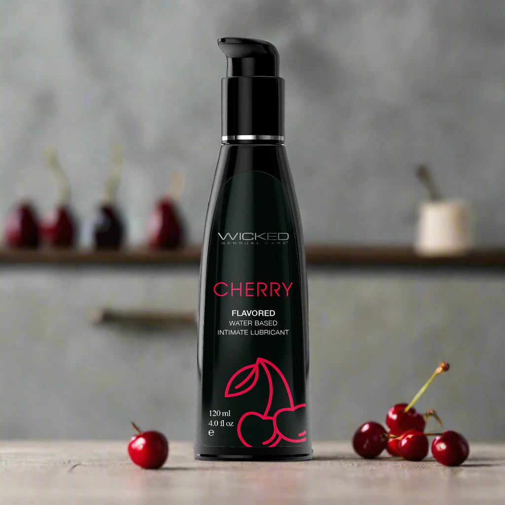 Wicked Aqua Flavored Lube-Cherry 4oz