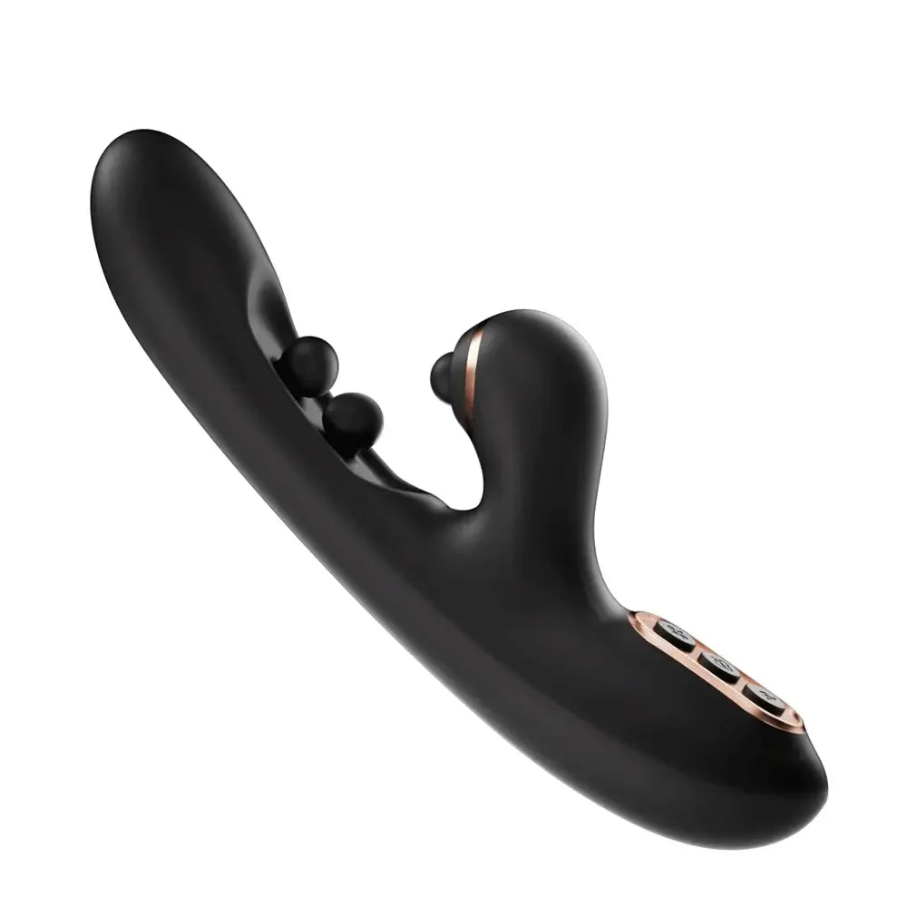 HONEY PLAY BOX TICKLER WIGGLING G-SPOT VIBRATOR-BLACK