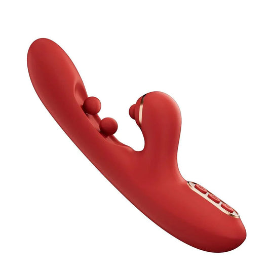 Honey Play Box Tickler Wiggling G-Spot Vibrator-Red