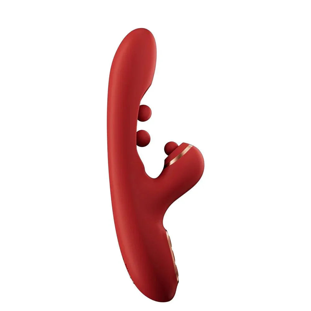 Honey Play Box Tickler Wiggling G-Spot Vibrator-Red