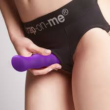 Strap On Me Geisha Dildo Attachment with Balls-Purple M Liquid Silicone Dildo