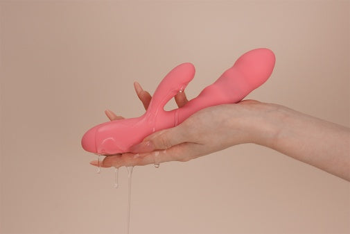 Svakom Avery-Strawberry Pink Thrusting Rabbit Vibrator