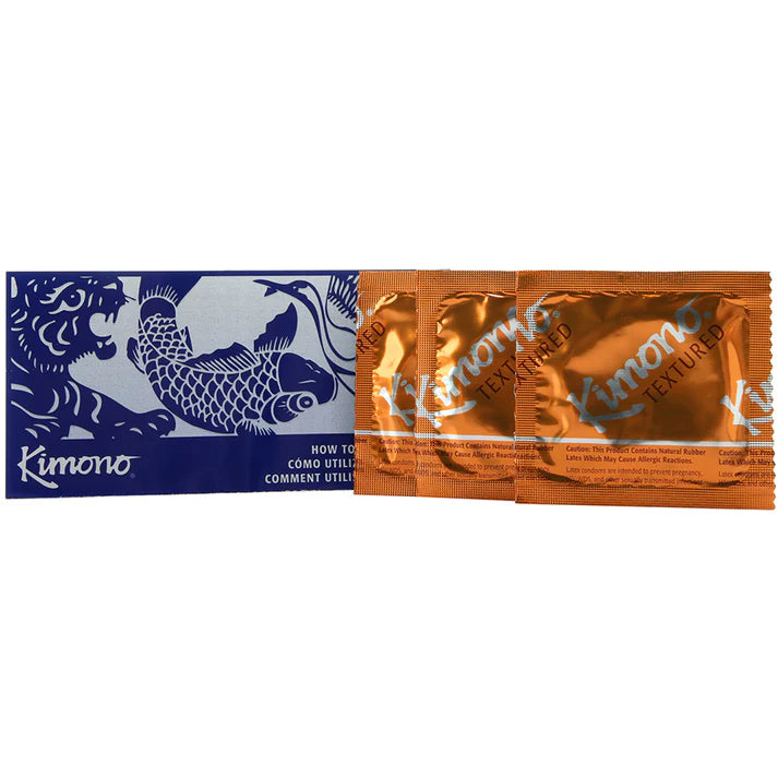 Kimono MicroThin Ribbed SensiDots (3 Pack)