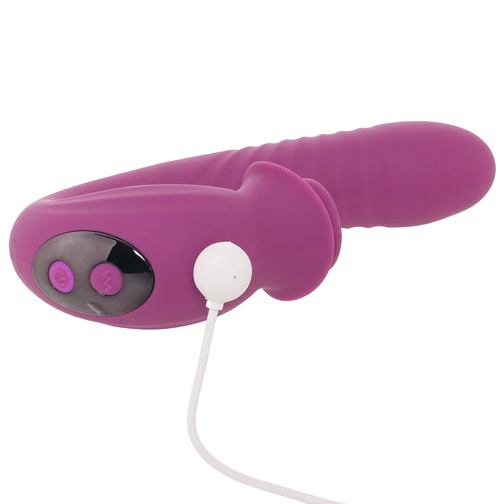 Evolved Deep Ecstasy Clitoral Rotating Stimulator & G-Spot Thrusting  Vibrator
