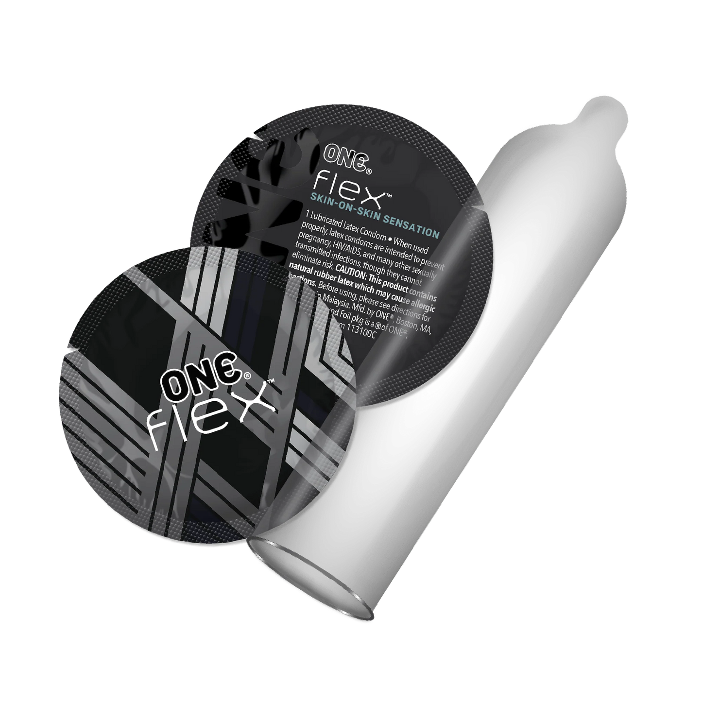ONE Flex Condoms -Ultra-Thin, Flexible, Strong, and Pleasure-Enhancing, Vegan Latex, 10-Count
