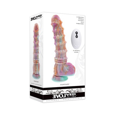 Evolved Fantasy Textured Vibrating Dildo