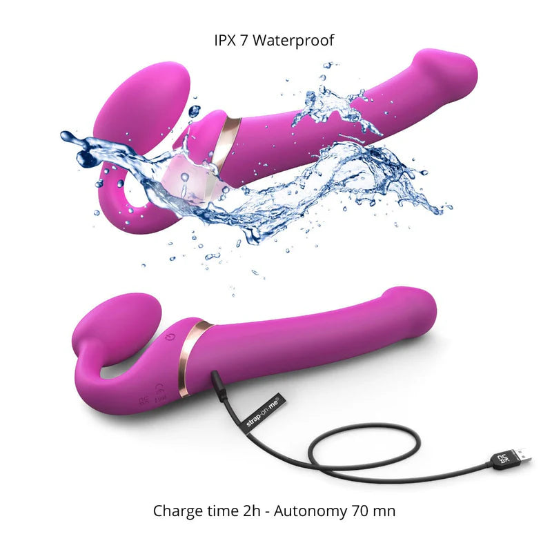 Strapless Dual-Motor Double-Ended Vibrating Strap-On – Slim Rider