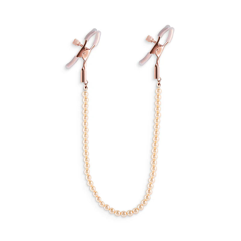 Bound Nipple Clamps DC1-Rose Gold Pearl